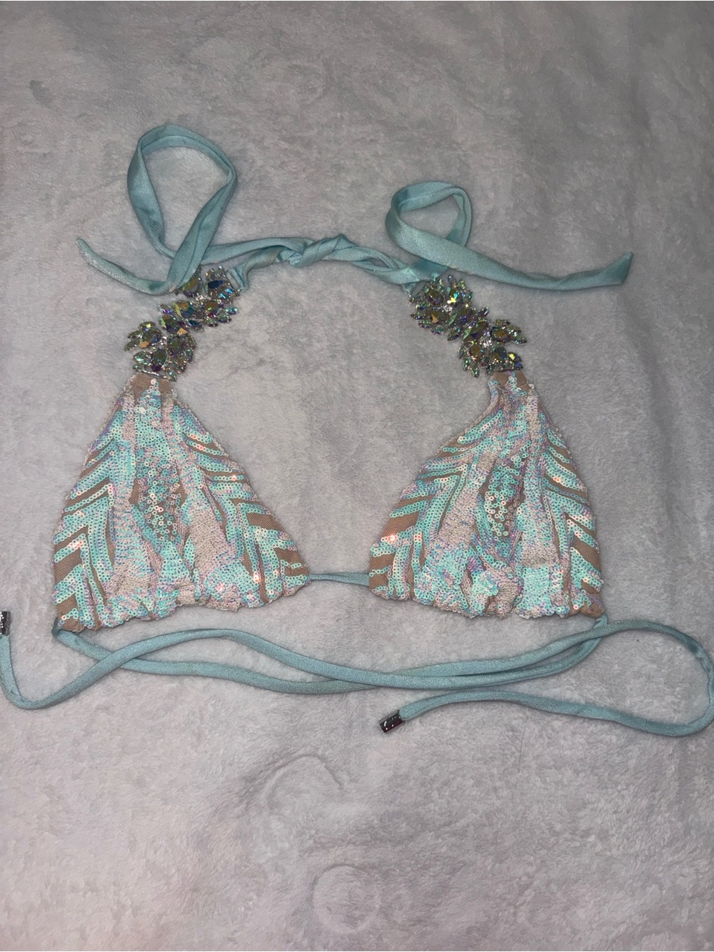 CRUSH LARGE BIKINI SEQUIN TOP